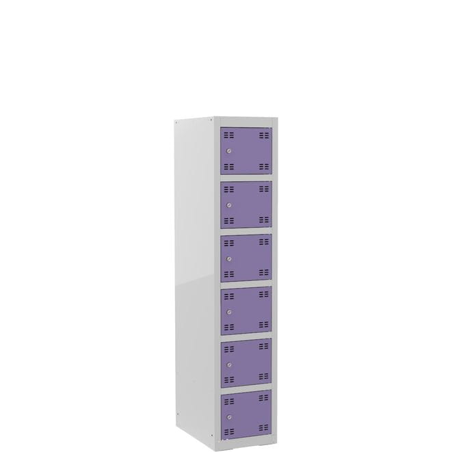 Szafka skrytkowa 6-drzwiowa PROFI B6/6 RAL 7035