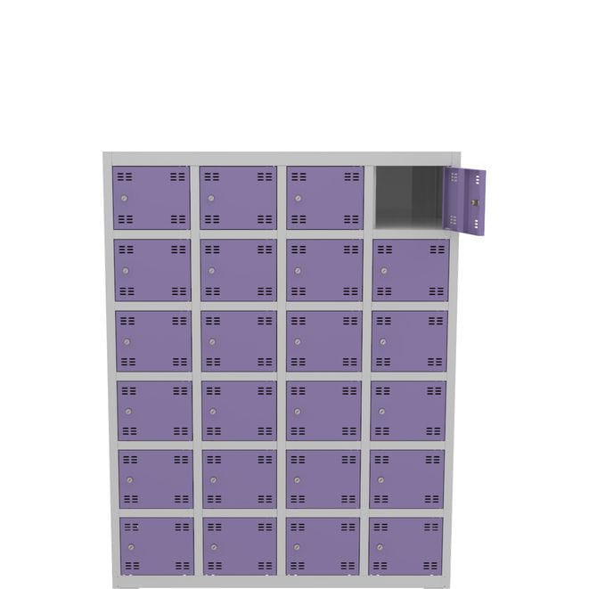 Metalowa szafka skrytkowa PROFI B24/6 117x150 cm