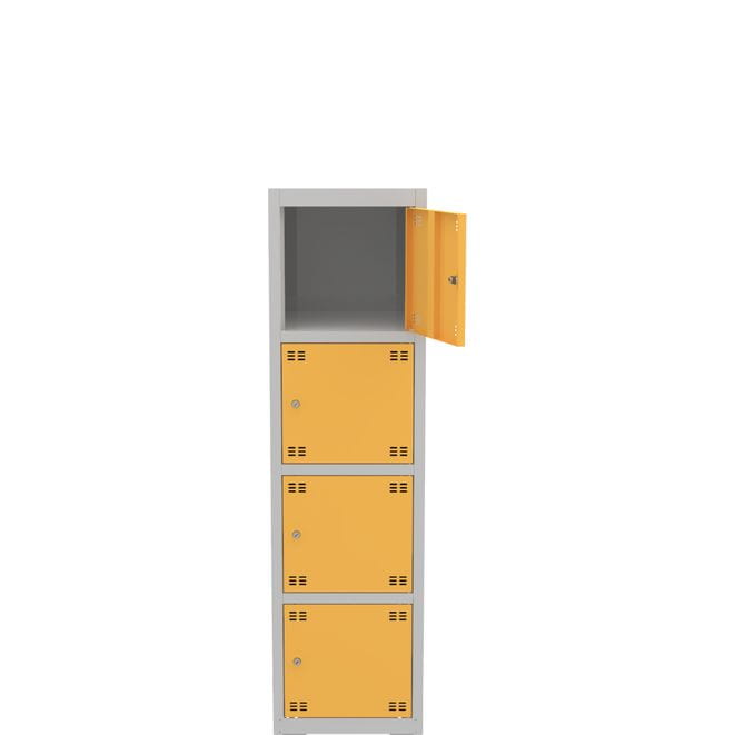 Szafka skrytkowa PROFI B4/4 150 cm szara
