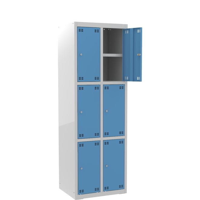 Szafka skrytkowa z półką PROFI B6/3 6-drzwiowa