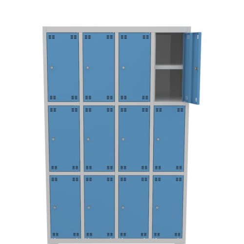 Metalowa szafka skrytkowa PROFI B12/3 szerokość 117 cm