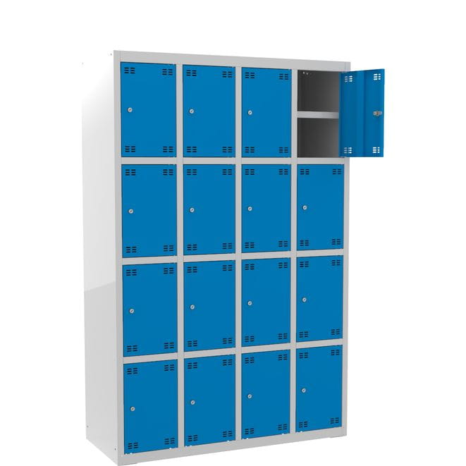 Szafka skrytkowa metalowa PROFI B16/4 z półką 117x180 cm