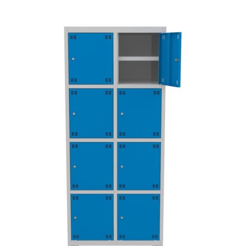 Metalowa szafka skrytkowa PROFI B8/4 8-drzwiowa