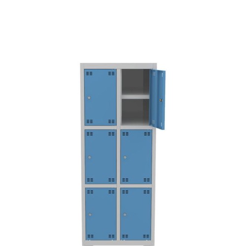 Metalowa szafka skrytkowa PROFI B6/3 6-drzwiowa