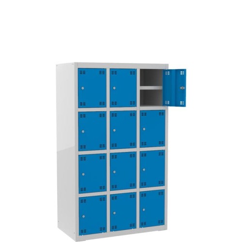 Szafka skrytkowa z półką PROFI B12/4 12-drzwiowa
