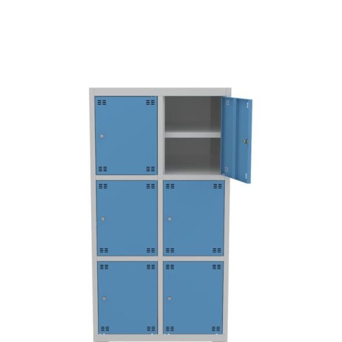 Metalowa szafka skrytkowa PROFI B6/3 6-drzwiowa