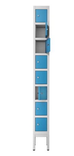 Metalowa szafka skrytkowa PROFI S8/8 z 8 drzwiczkami