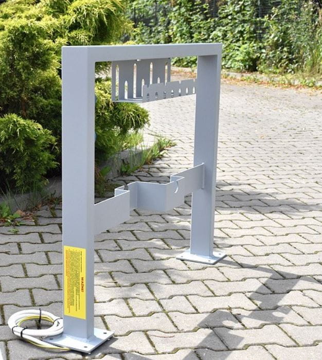 stojak rowerowy ze stacją ładowania na rowery elektryczne, stojak rowerowy ze stali nierdzewnej, stojak rowerowy ze stali ocynkowanej producent.JPG