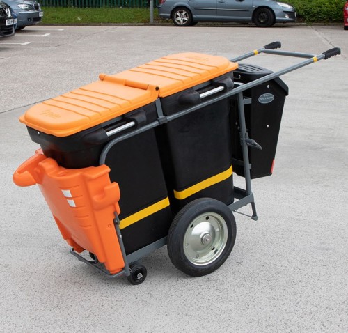 Wózek do transportu odpadów 2 x 100 litrów Space-Liner