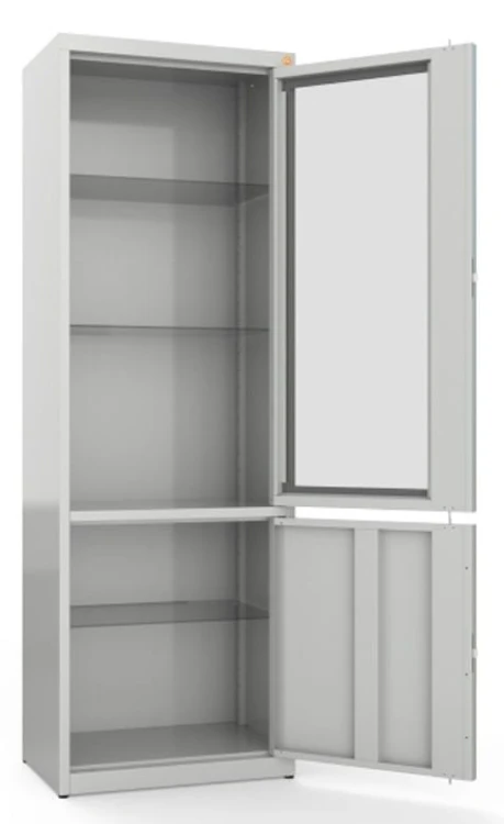 Szafa medyczna dwudzielna, dwukomorowa, drzwi  przeszklone MDW 1s.jpg