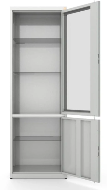 Szafa medyczna, dwukomorowa, drzwi górne przeszklone MDW.jpg