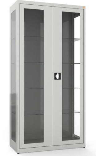 Szafa medyczna dwuskrzydłowa, jednokomorowa, drzwi i boki przeszklone MDB 2s.jpg