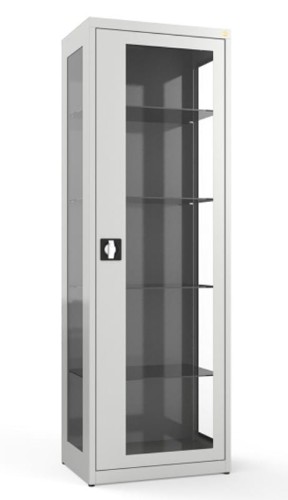 Szafa medyczna jednokomorowa, jednoskrzydłowa, drzwi i boki przeszklone MDB1s.jpg