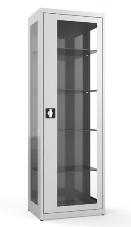 Szafa medyczna jednokomorowa, jednoskrzydłowa, drzwi i boki przeszklone MDB1s.jpg