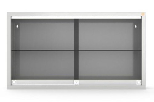 Szafa medyczna wisząca, dwudrzwiowa, drzwi przeszklone, przesuwne MPW2.jpg