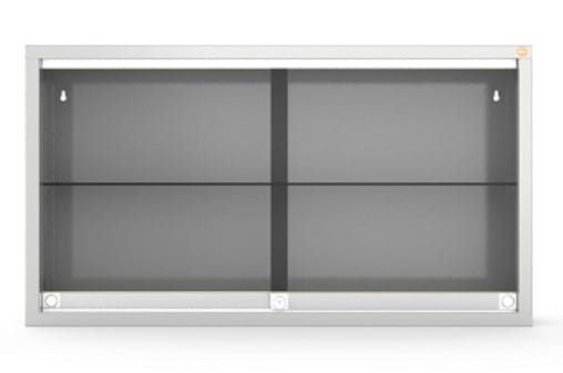 Szafa medyczna wisząca, dwudrzwiowa, drzwi przeszklone, przesuwne MPW2.jpg