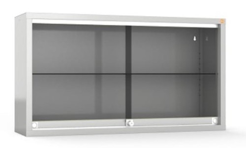 Szafa medyczna wisząca, dwudrzwiowa, drzwi przeszklone, przesuwne MP-W2.jpg