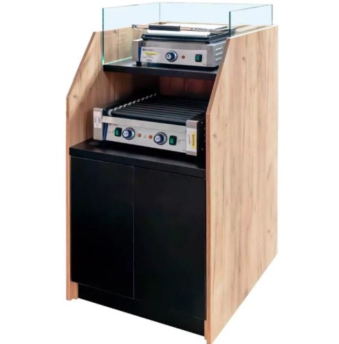 Stanowisko do hot-dogów Mega-M H-143 cm L-70 cm G-80 cm dąb kraft.jpg