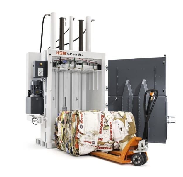 Prasa do folii HSM V-Press 860 L z hydraulicznym zamknięciem