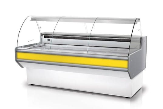 Nowoczesna lada chłodnicza RAPA L-B 79/90 do marketu