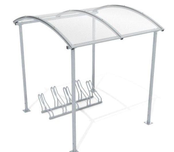 wiata rowerowa zadaszona, zabudowana, wiata rowerowa na 5 stanowisk, producent, mała architektura.JPG