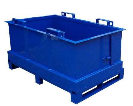 Stalowy kontener PMD 1000 l do wózka widłowego