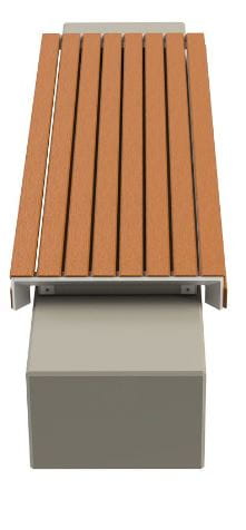 ławka betonowo drewniana bez oparcia PORTO, mała architektura, producent.JPG