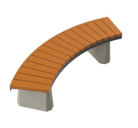 Ławka PEDRA, ławka betonowa, ławka łukowa, ławka półokrągła, mała architektura, producent.JPG