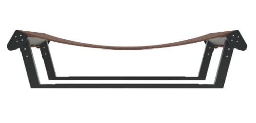 leżak miejsko parkowy, leżak z konstrukcją stalową, producent, mała architektura.JPG