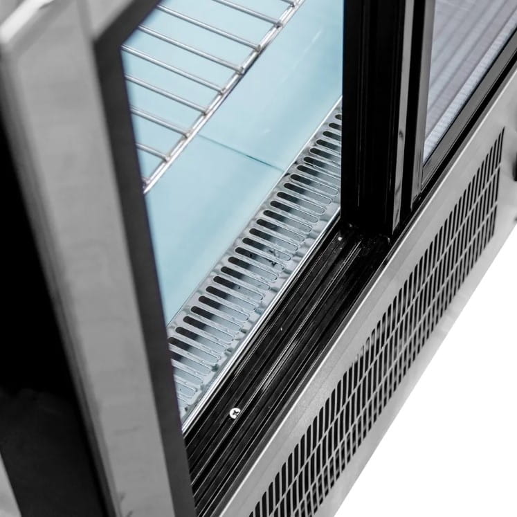 Witryna chłodnicza inox z oświetleniem LED Mega-M ELSA MINI S66