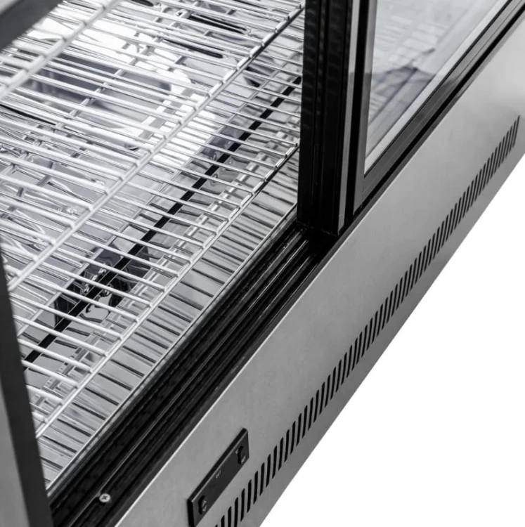 Witryna chłodnicza inox z oświetleniem LED Mega-M