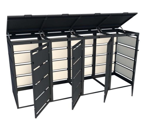 Metalowa zabudowa śmietnikowa Cuba 4x240 l
