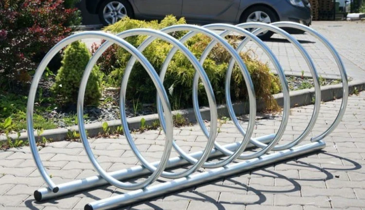 Stojak VIRO MAX na 5 rowerów stal nierdzewna
