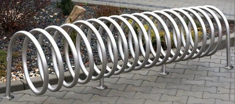 Stojak rowerowy VIRO PION 10 stanowisk inox