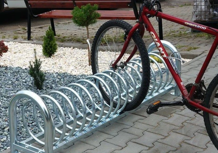 Stalowy stojak na 6 rowerów VIRO-6 do montażu
