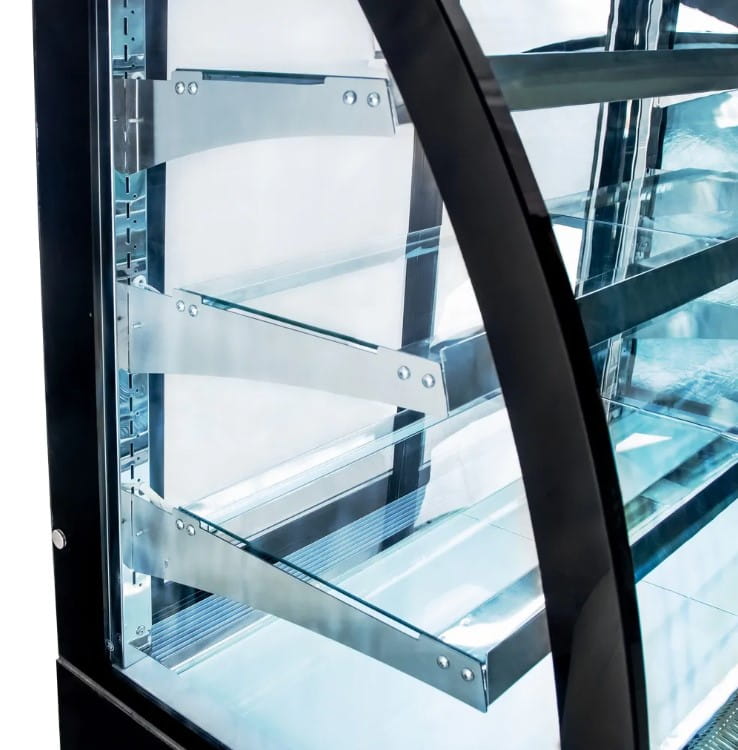 Witryna chłodnicza Mega-M CLARA S120 black z oświetleniem LED