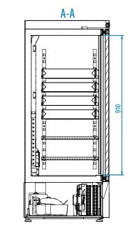 Szafa chłodnicza farmaceutyczna SFC 250 widok frontowy