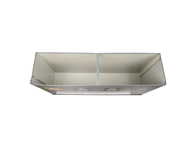 Pojemnik do segregacji śmieci 4x60 l z kolorowymi pokrywami