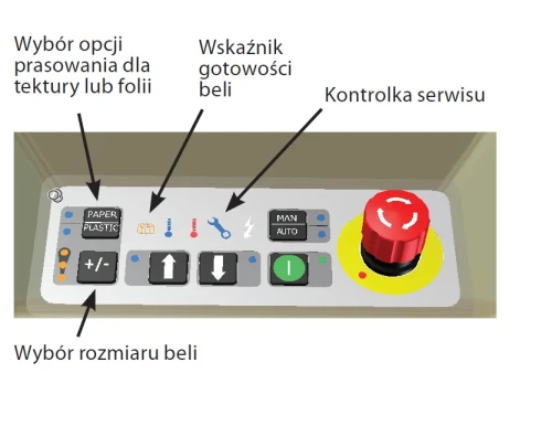 Belownica pionowa Orwak 3115 panel sterowania.webp