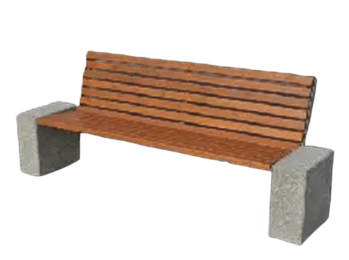 Ławka betonowa Betonita 181 z oparciem 180 cm
