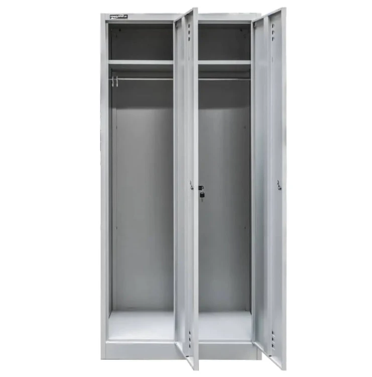 Szafka metalowa BHP z 2 komorami Mega-M 80 cm