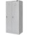 Szafka BHP ubraniowa Mega-M 2-drzwiowa szara 80 cm