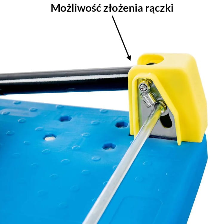 Wózek platformowy składany z kołami TPR na łożyskach Mega-M