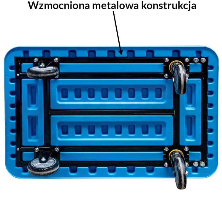 Wózek transportowy platformowy Mega-M 400 kg z rączką