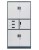 Metalowa szafa na akta Mega-M WENUS 90x40x185 cm