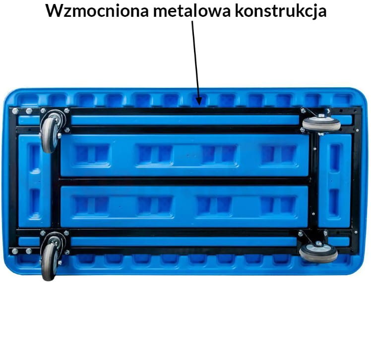 Wózek magazynowy Mega-M 500 kg z antypoślizgową platformą