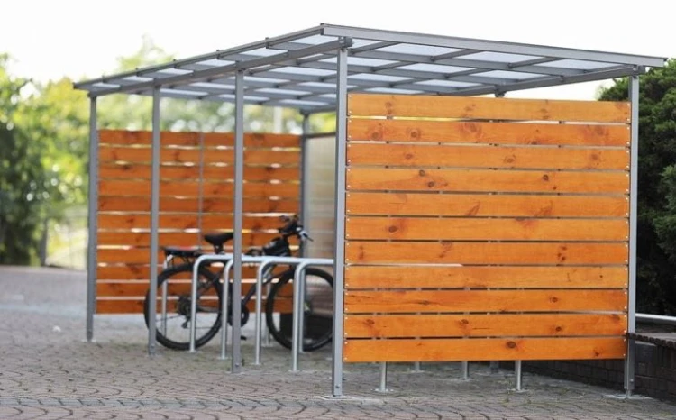 Zadaszona wiata rowerowa Zorza II 420 cm