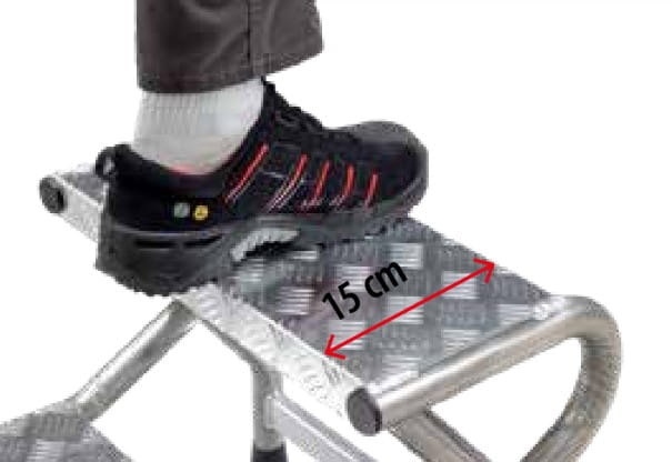 Schody monterskie aluminiowe SGA04 udźwig 150 kg