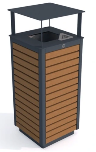 Amant  III, kosz parkowy, miejski z popielnicą.webp