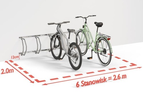 Ścienny stojak rowerowy ECHO-6 do garażu